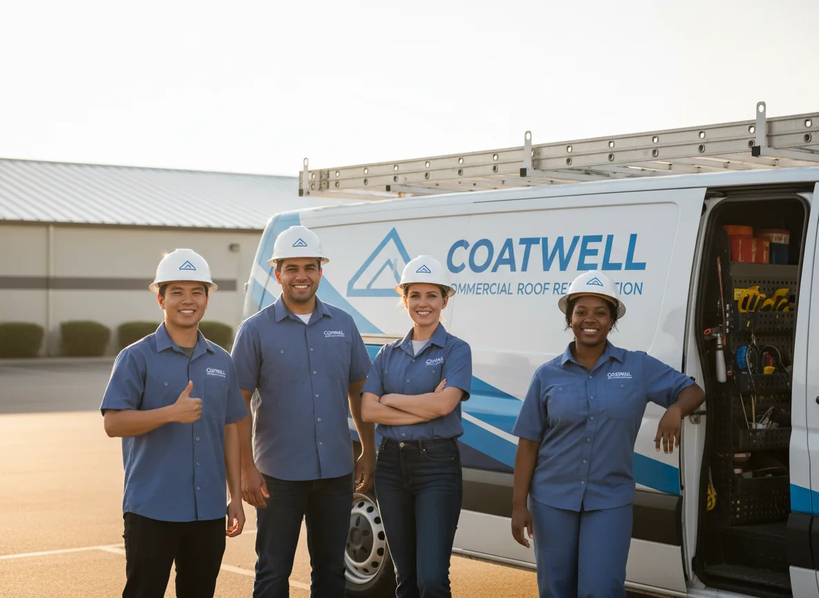 Commercial roof coating company in Biola, CA