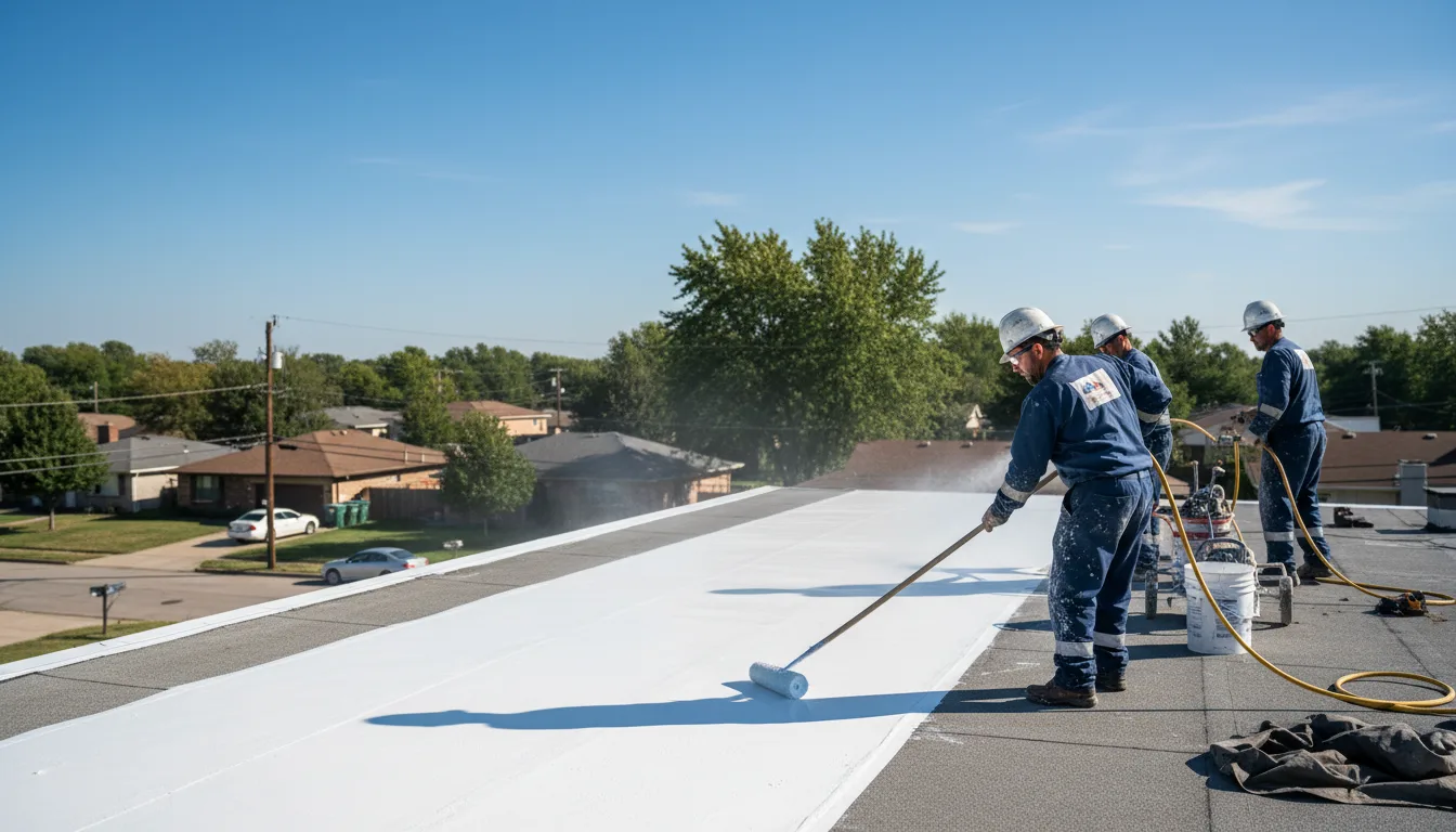 Commercial roof coating in Biola, CA near me